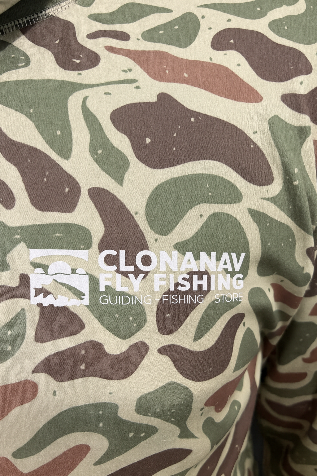 Clonanav UPF 50 Long Sleeve Camo Fishing Hoodie