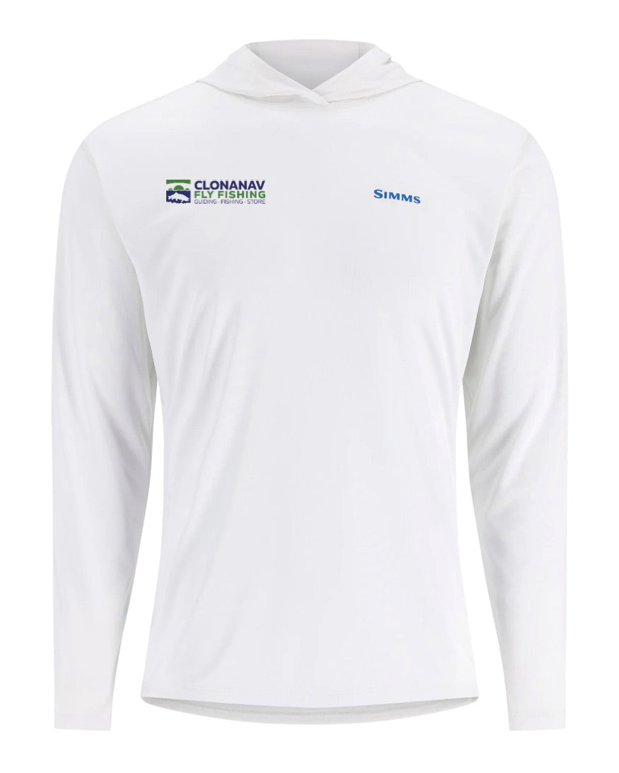 Simms Tech Hoody - Artist Series Trout Logo Flame/Sterling - Clonanav Logo