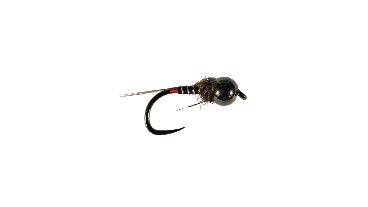 The Fly Emporium Nymph Red Tip Solid Black Barbless