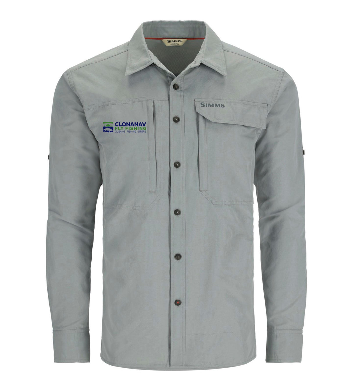 Simms Guide Shirt - Cinder with Clonanav Logo