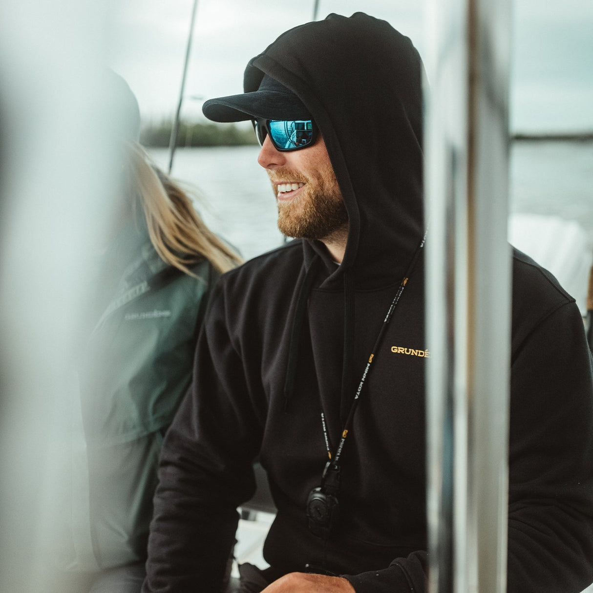 GRUNDENS DISPLACEMENT DWR HOODIE TUNA TATTOO