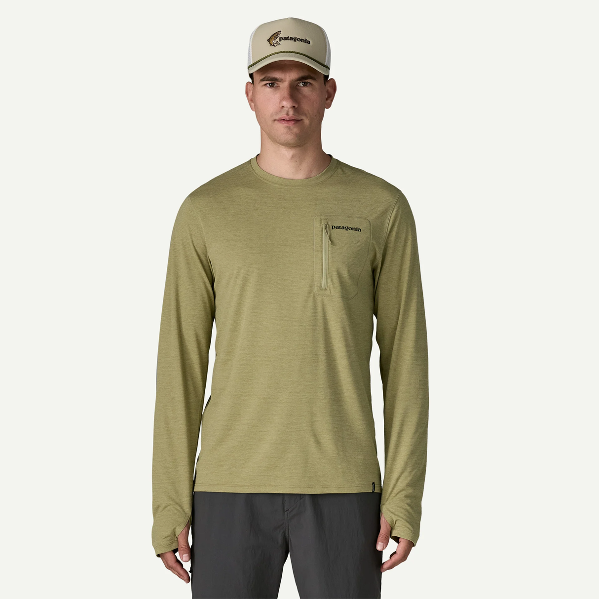 Patagonia Men's Long-Sleeved Capilene® Cool Sun Shirt - Fitz Roy Trout