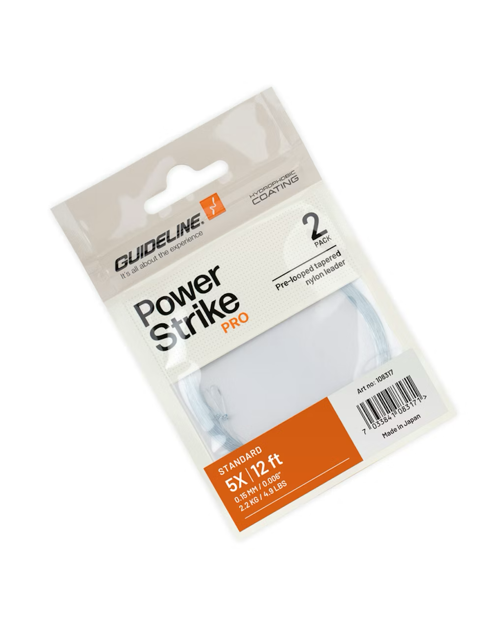 Guideline Standard 12ft Tapered Leaders - 2pk