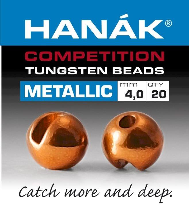 Hanak Competition Metallic+ Slotted Tungsten Beads