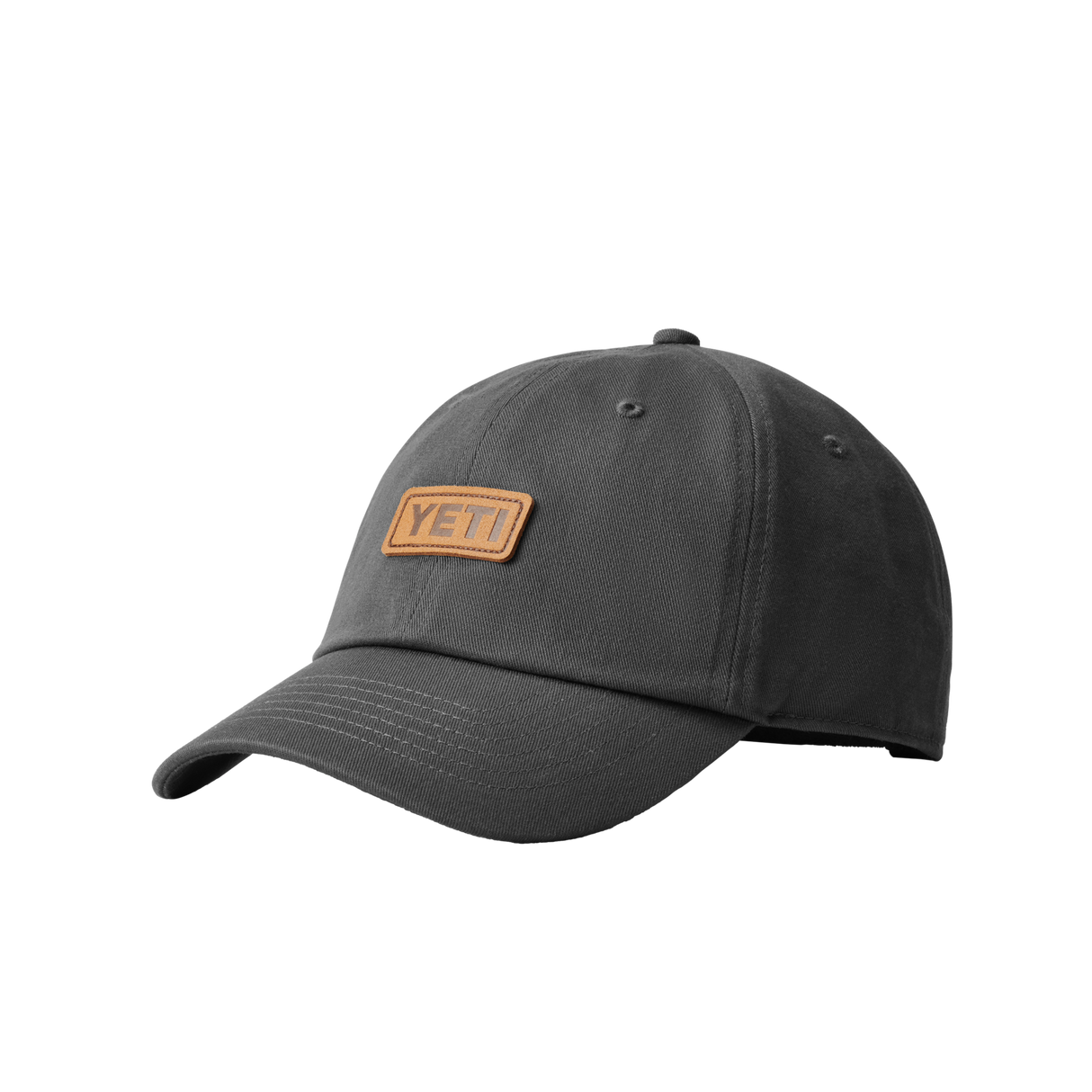 YETI LEATHER LOGO BADGE 6 PANEL SOFT CROWN HAT