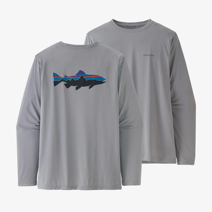 Patagonia Men's Long-Sleeved Capilene® Cool Daily Fish Graphic Shirt
