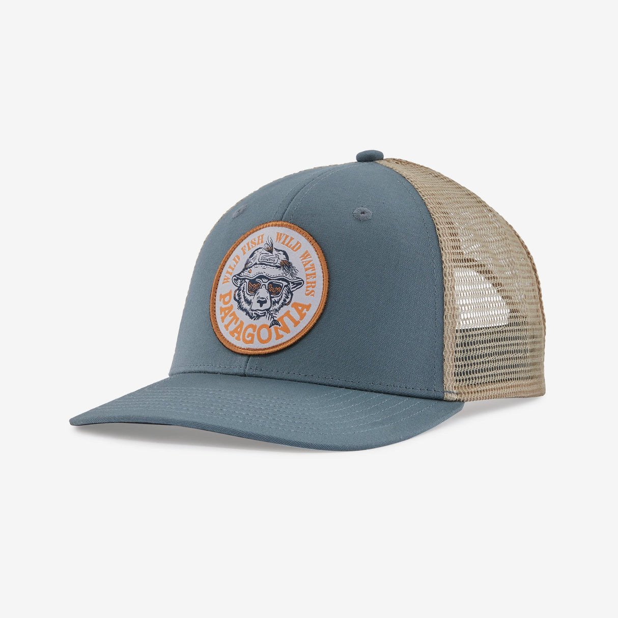 Patagonia Take a Stand Trucker Hat - New Navy w/Wild Waterline