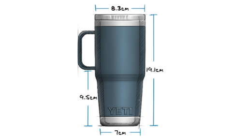 YETI RAMBLER 20 OZ (591 ML) TRAVEL MUG