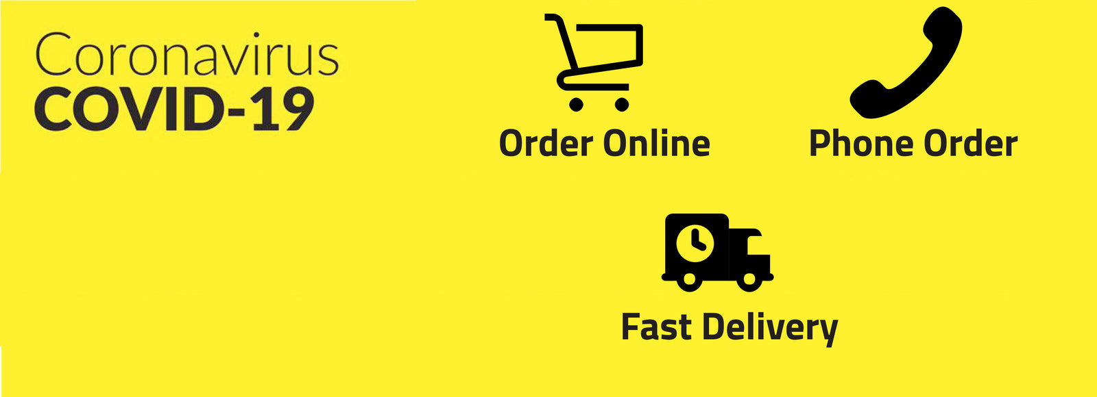 Covid 19 Update - Store Closed - Open online and over the Phone