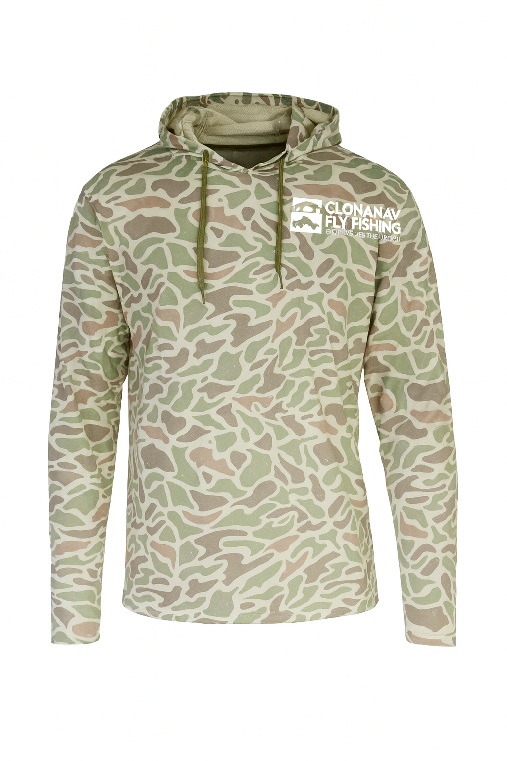 Clonanav UPF 50 Long Sleeve Camo Fishing Hoodie