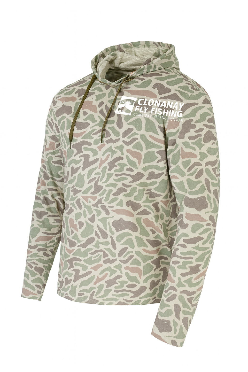 Clonanav UPF 50 Long Sleeve Camo Fishing Hoodie