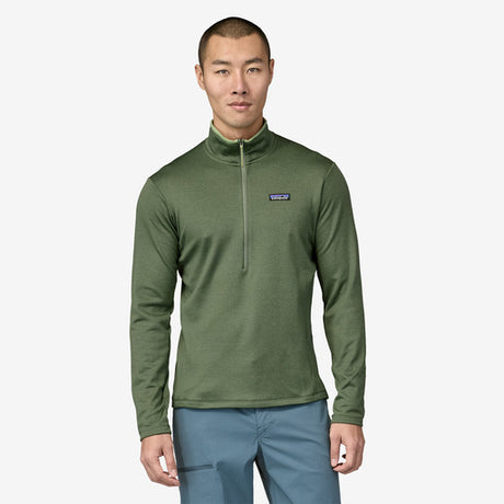 Patagonia Men's R1® Daily Zip-Neck - Hemlock Green - Sedge Green X-Dye