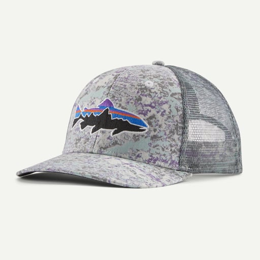 Patagonia Fitz Roy Trout Trucker Hat - Color Rock Wash: Thermal Blue