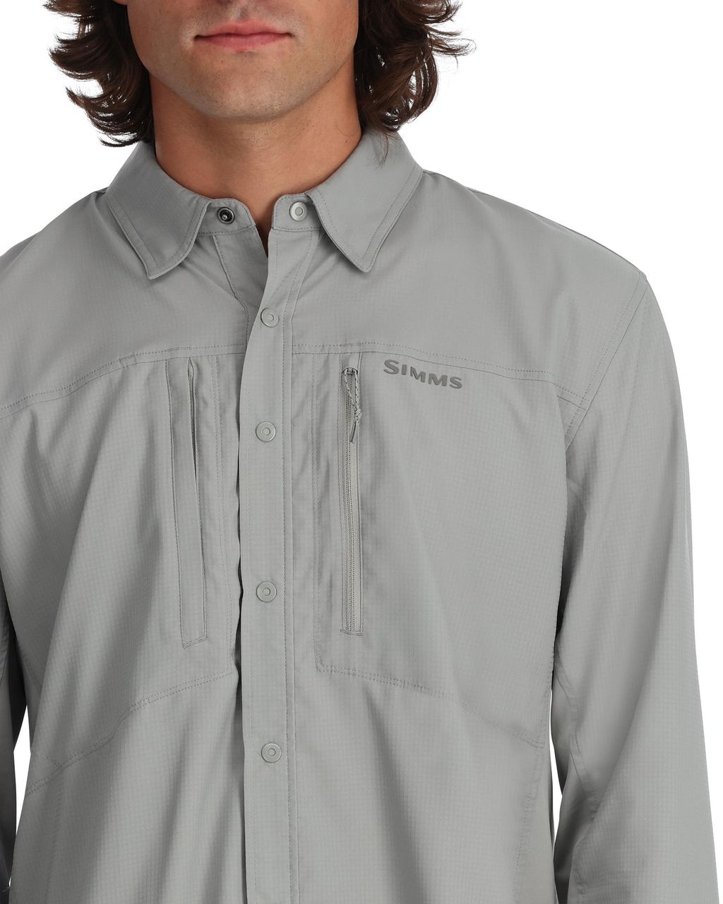 Simms Intruder BiComp LS Shirt - Cinder