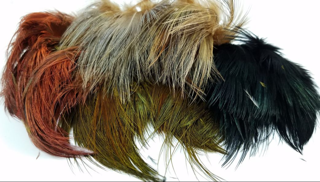 NATURE'S SPIRIT - FISH HUNTER STRUNG RINGNECK PHEASANT RUMP HACKLE ...