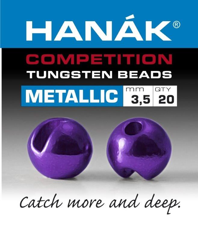 Hanak Competition Metallic+ Slotted Tungsten Beads