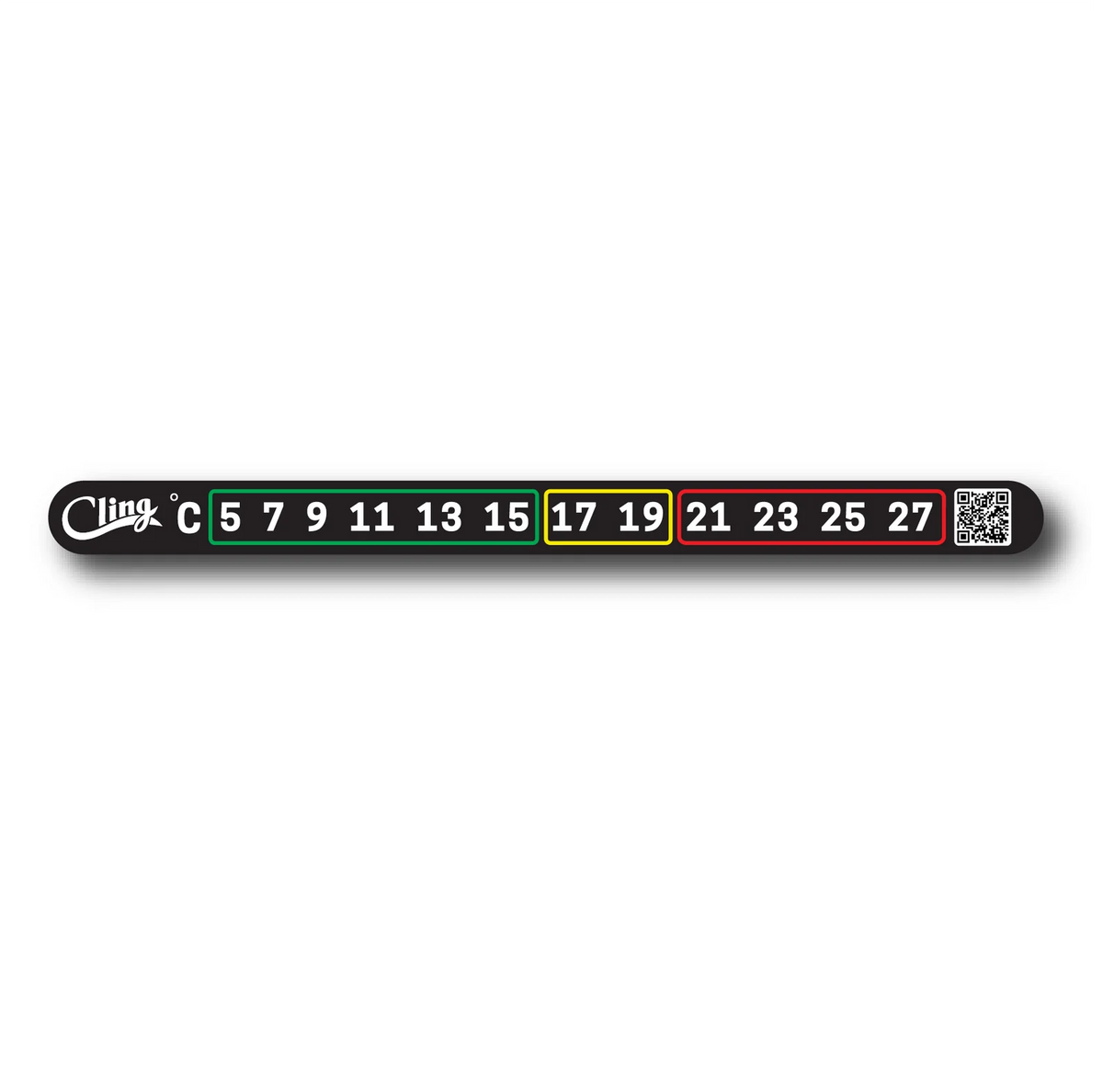 CLING TEMPERATURE TAPE - STICK ON WATER THERMOMETER
