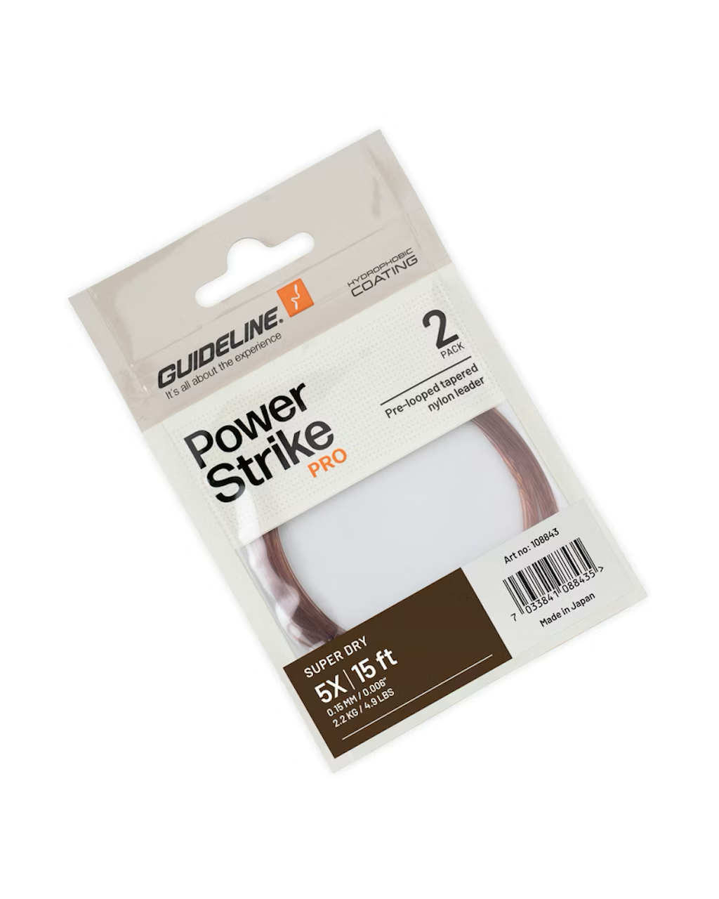 Guideline Super Dry 15 ft Leaders - 2pk