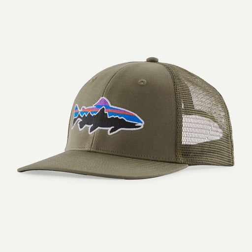 Patagonia Fitz Roy Trout Trucker Hat - Color  Basin Green