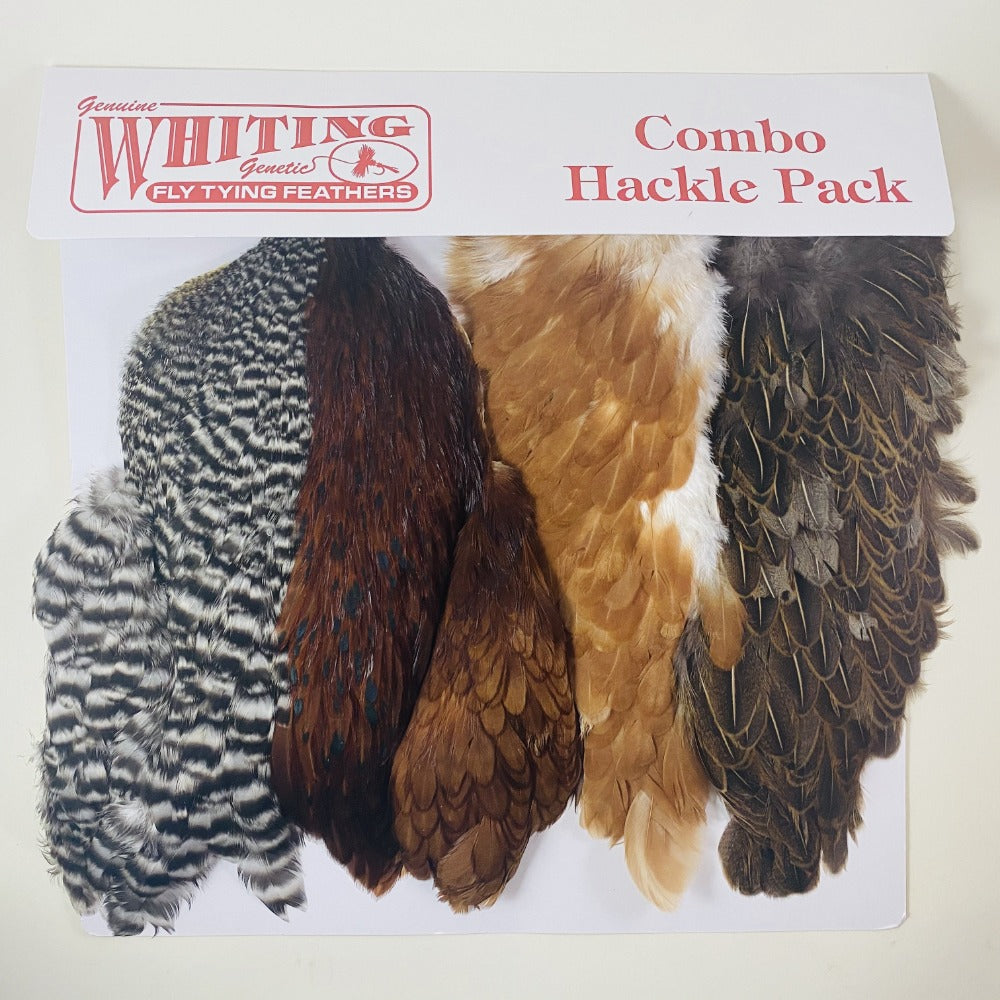 Whiting Introductory Soft Hackle Pack - 2 Half Capes/2 Half Saddles