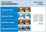Hanak Tungsten Beads Diamond+
