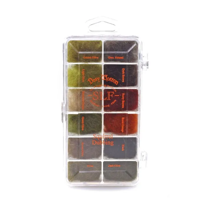 SLF - Squirrel Dubbing Dispenser - 12 Colors