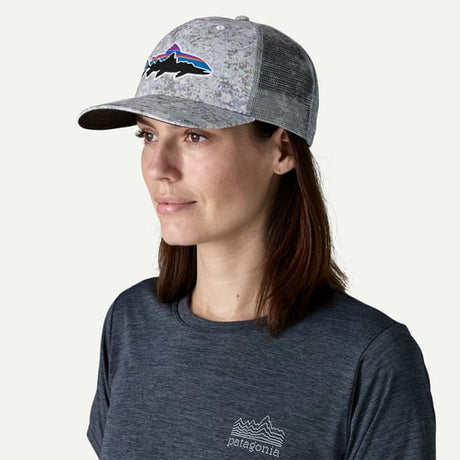 Patagonia Fitz Roy Trout Trucker Hat - Color Rock Wash: Thermal Blue