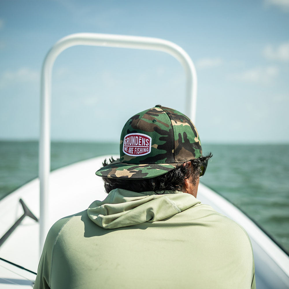 GRUNDENS WE ARE FISHING CAMO TRUCKER