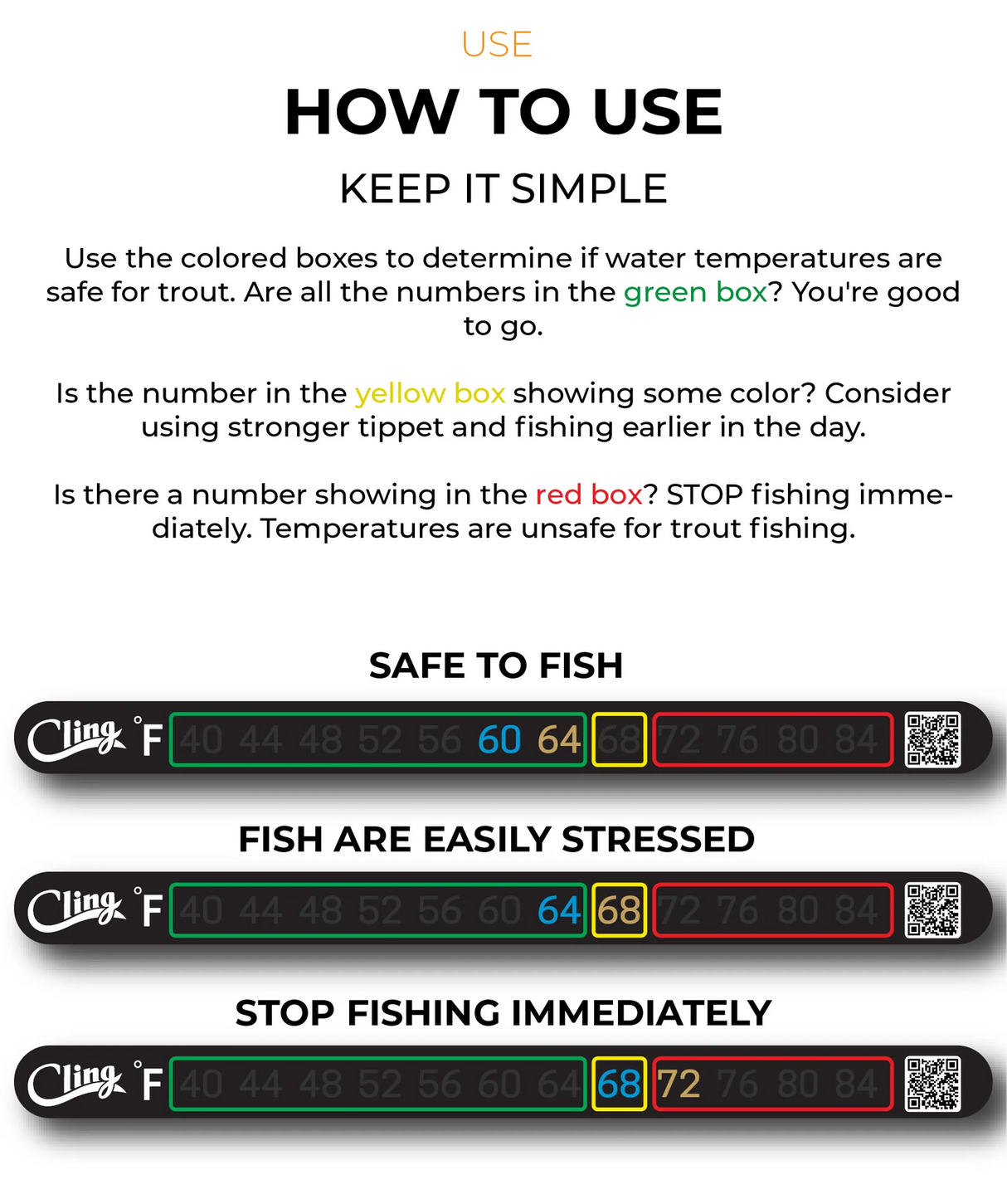 CLING TEMPERATURE TAPE - STICK ON WATER THERMOMETER