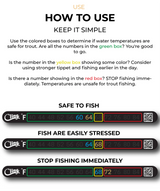CLING TEMPERATURE TAPE - STICK ON WATER THERMOMETER