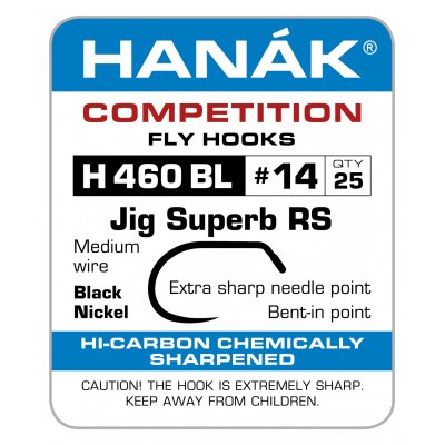 Hanak H460BL Jig Superb RS Hooks Barbless 25 pack