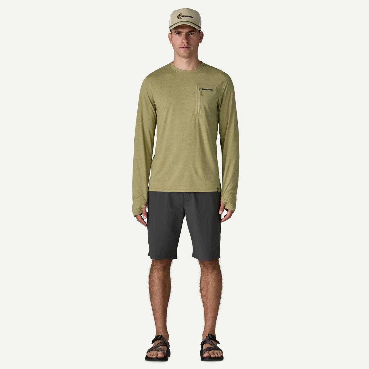 Patagonia Men's Long-Sleeved Capilene® Cool Sun Shirt - Fitz Roy Trout