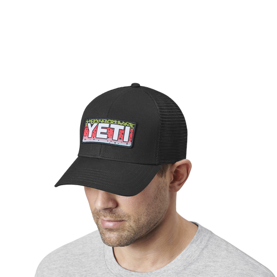 YETI RAINBOW TROUT LOGO BADGE TRUCKER HAT