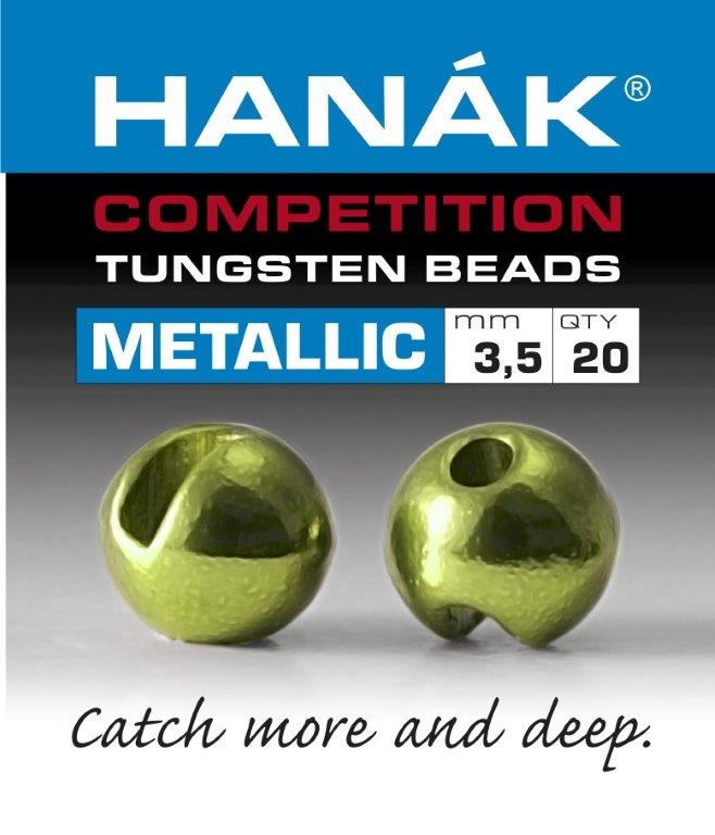 Hanak Competition Metallic+ Slotted Tungsten Beads