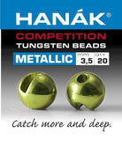 Hanak Competition Metallic+ Slotted Tungsten Beads