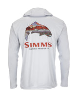 Simms Tech Hoody - Artist Series Trout Logo Flame/Sterling