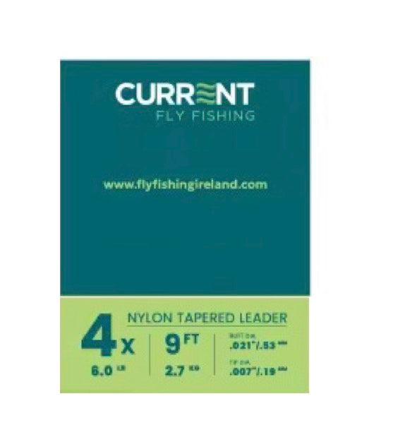Current Nylon Tapered Leaders - 6 Pack