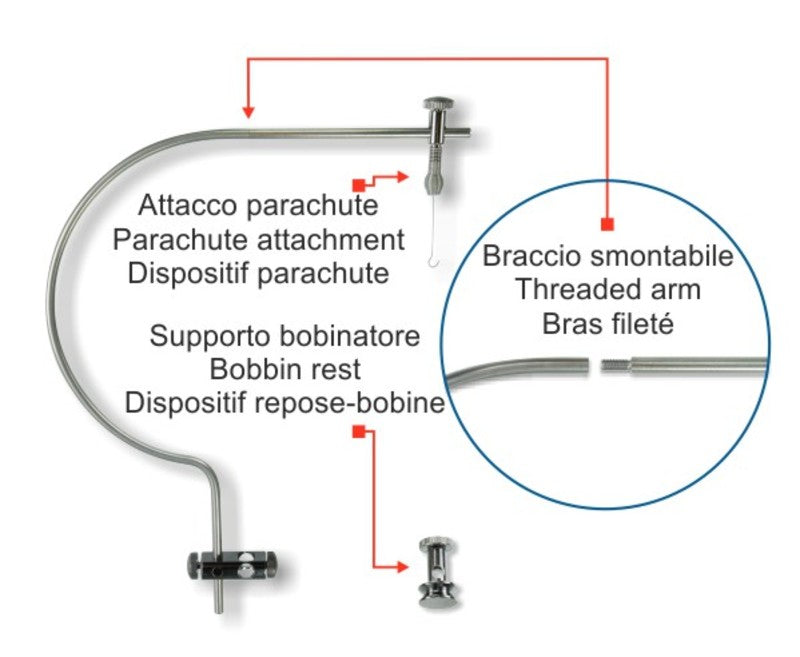 Stonfo Parachute Attachment + Bobbin Rest