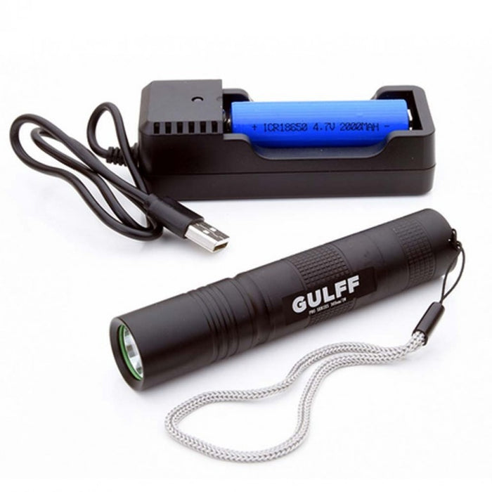 GULFF PRO 365 UV flashlight - 3W Rechargeable