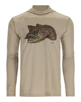 Simms Tech Hoody - Artist Series Stone/Brown Trout