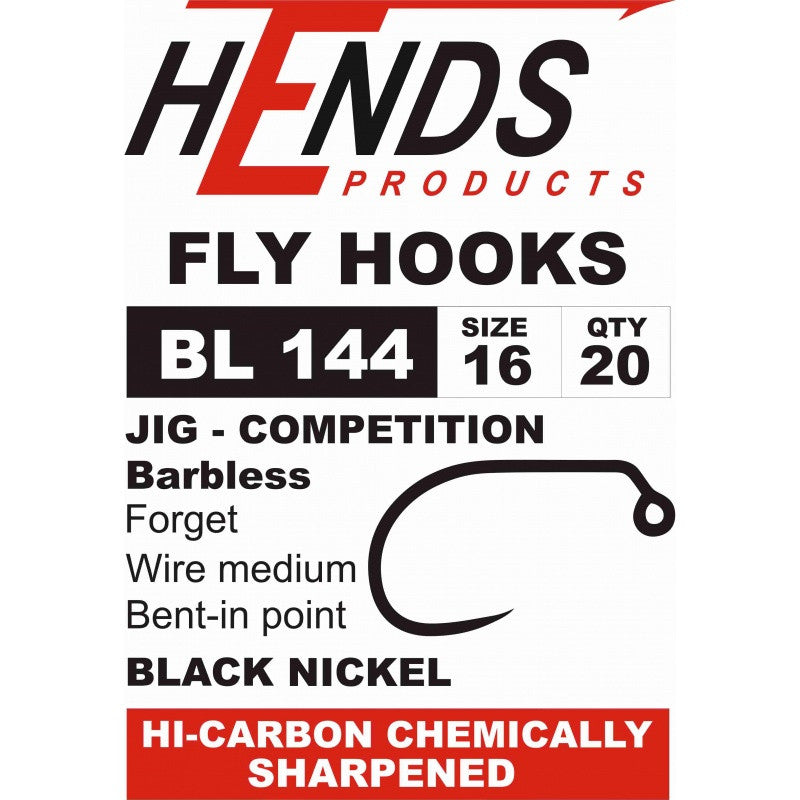 Hends BL144 Jig Competition Fly Hooks