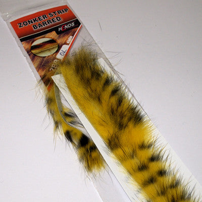 Hends Barred Zonker Strip Rabbit Fur