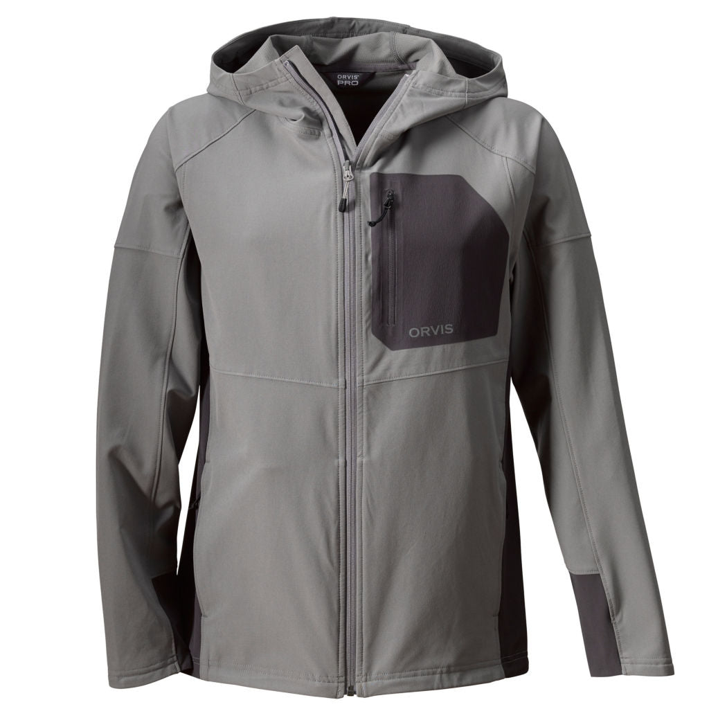 ORVIS MEN'S PRO LT SOFTSHELL HOODIE - GRANITE