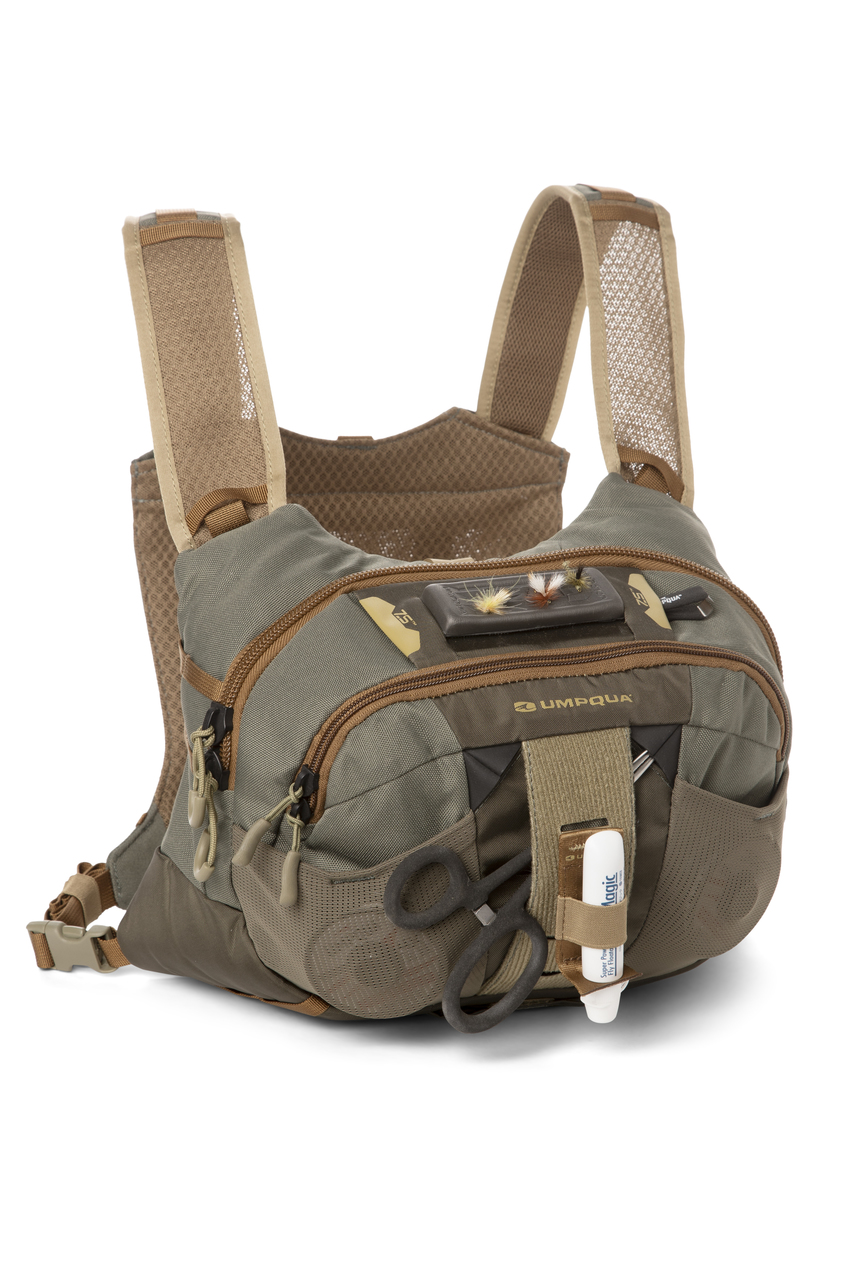 Umpqua Overlook Zerosweep Chest Pack Kit Olive – Clonanav Fly