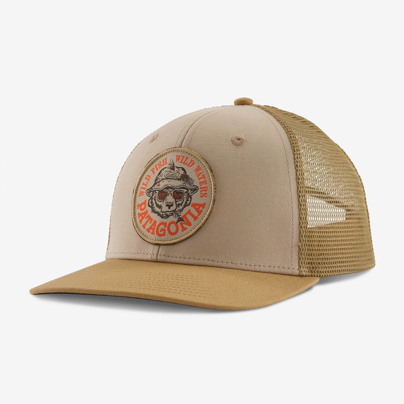 Patagonia Take a Stand Trucker Hat - Wild Grizz Oar Tan