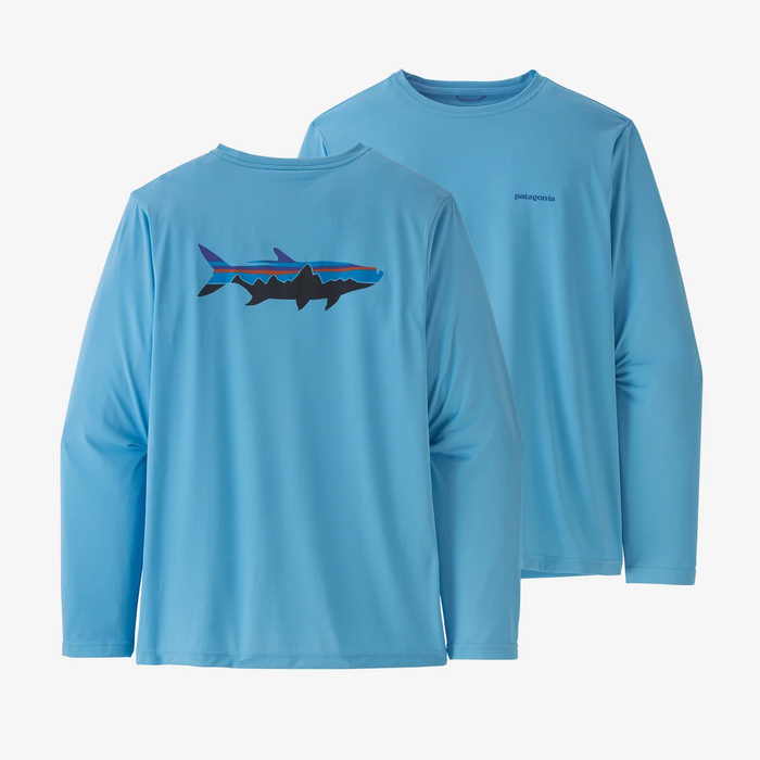 Patagonia Men's Long-Sleeved Capilene® Cool Daily Fish Graphic Shirt