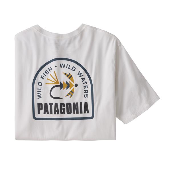 Patagonia M Soft Hackle Organic T-Shirt, White – Clonanav Fly Fishing
