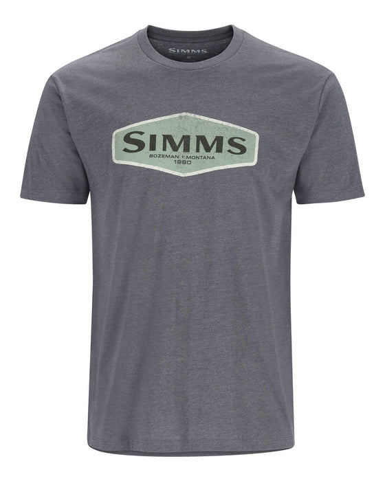 Simms Logo Frame T-Shirt Titanium Heather