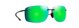 Maui Jim Hema - Black Matte Frame Green Mirror Lens