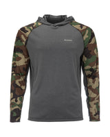 Simms Solarflex Hoody Woodland Camo/Carbon Heather